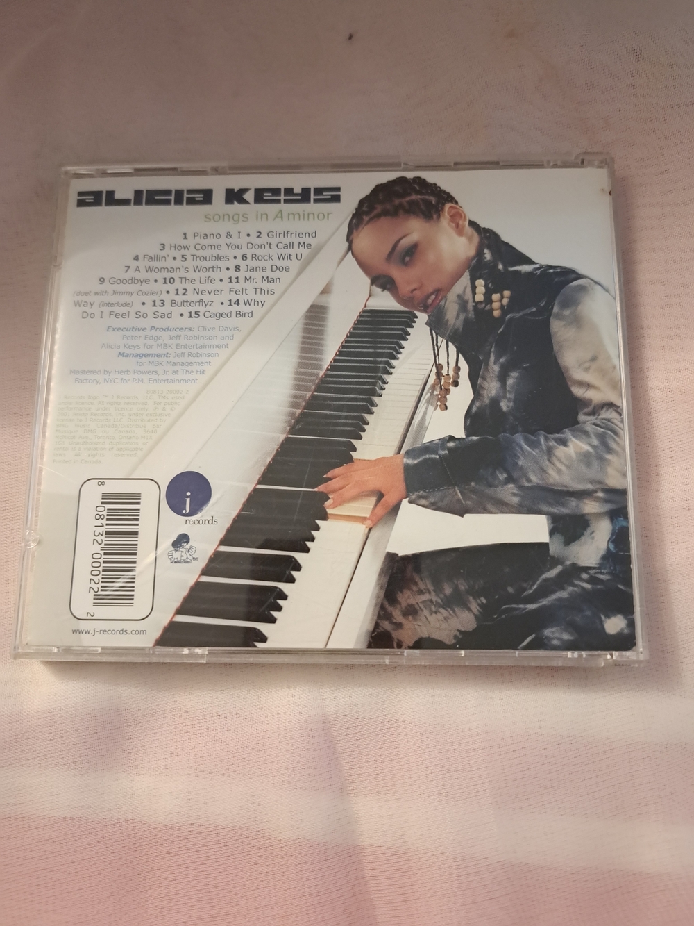 Alicia Keys – Songs in A Minor (White/Cream Cover)